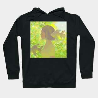 Forest Girl and Goldfish Hoodie